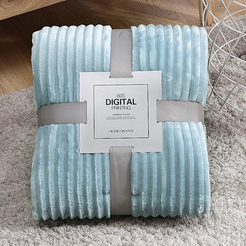 Cozy Soft Throw Plaid-Blanket