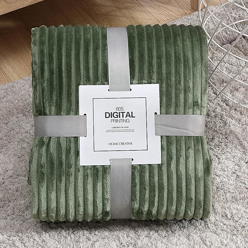 Cozy Soft Throw Plaid-Blanket