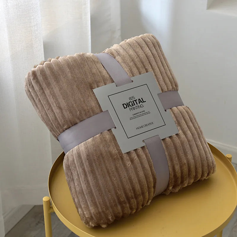 Cozy Soft Throw Plaid-Blanket