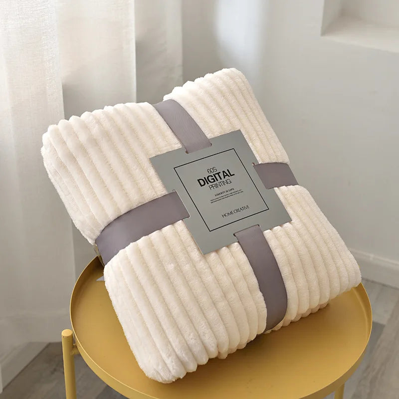 Cozy Soft Throw Plaid-Blanket