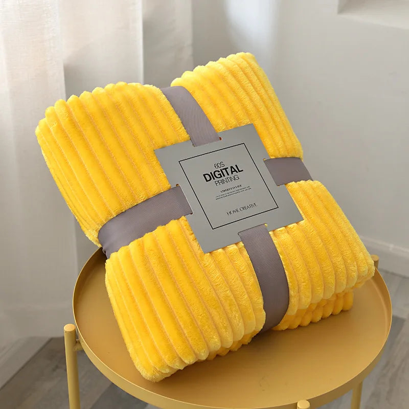Cozy Soft Throw Plaid-Blanket