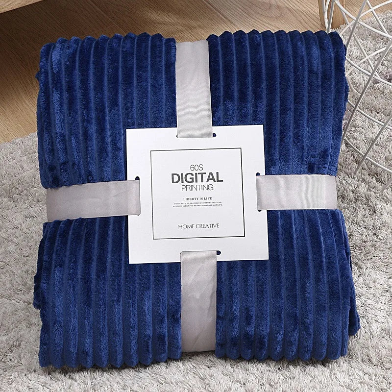 Cozy Soft Throw Plaid-Blanket