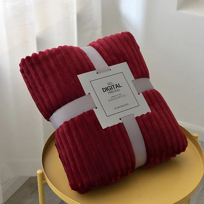 Cozy Soft Throw Plaid-Blanket