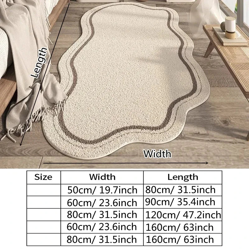 Cozy Bedside Rug Wavy
