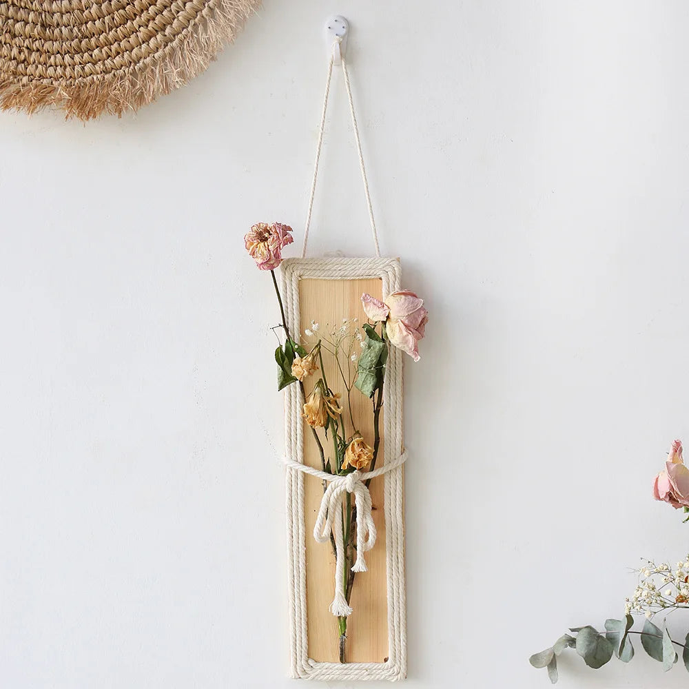 Cozy Woven Rope Wooden Wall Decor