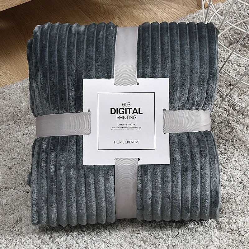 Cozy Soft Throw Plaid-Blanket