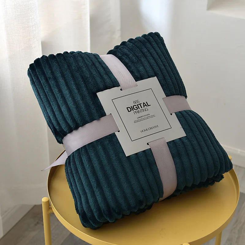 Cozy Soft Throw Plaid-Blanket