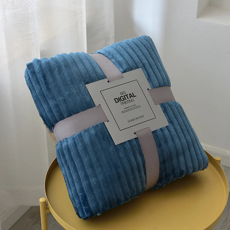 Cozy Soft Throw Plaid-Blanket