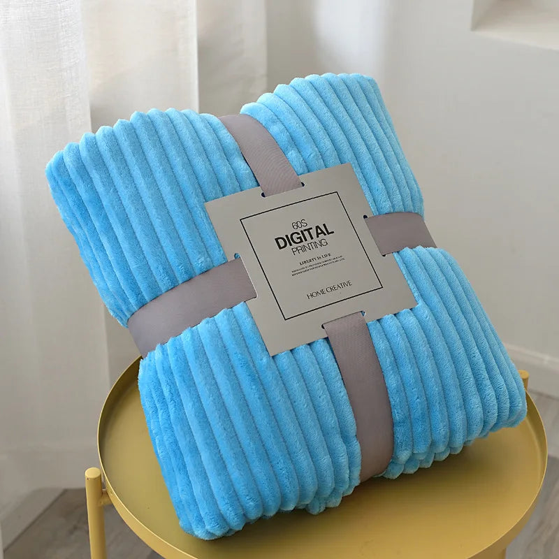 Cozy Soft Throw Plaid-Blanket