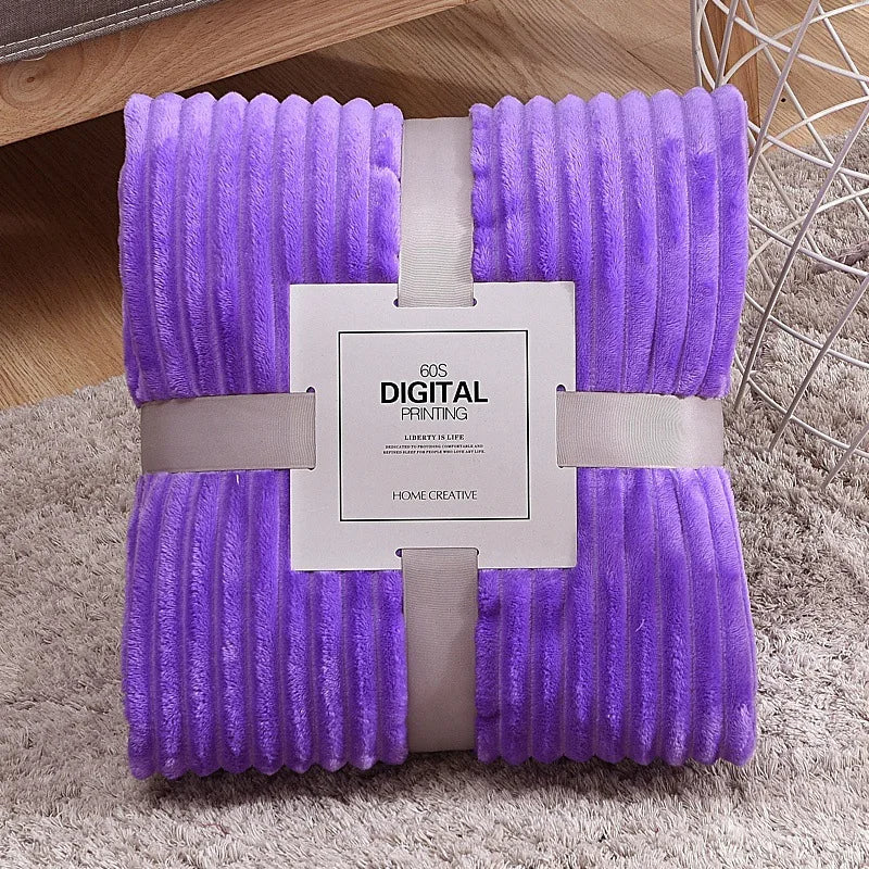 Cozy Soft Throw Plaid-Blanket