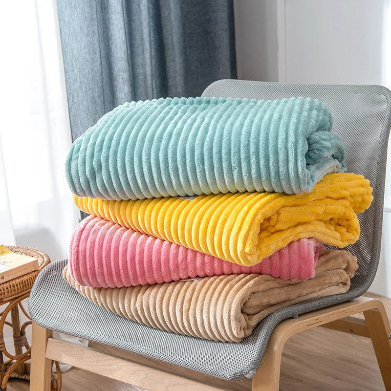 Cozy Soft Throw Plaid-Blanket