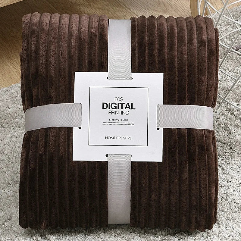 Cozy Soft Throw Plaid-Blanket
