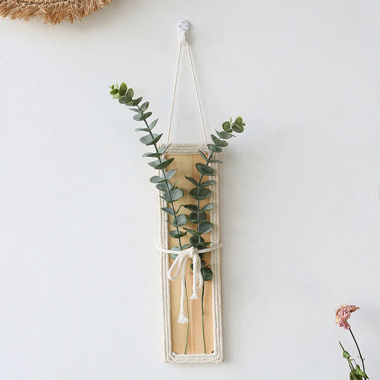 Cozy Woven Rope Wooden Wall Decor
